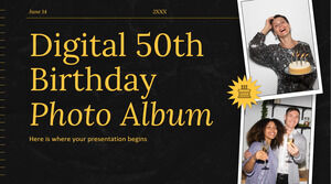 Digital 50th Birthday Photo Album