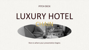 Pitch Deck pentru lanțuri hoteliere de lux