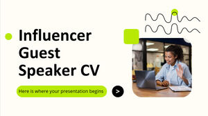 Influencer Invitat Speaker CV