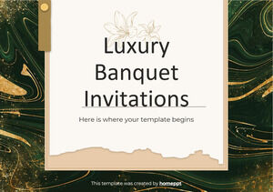 Luxury Banquet Invitations