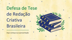Defensa de Tesis de Escritura Creativa Brasileña