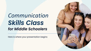 Clase de habilidades de comunicación para estudiantes de secundaria