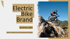 Plano de negócios da marca de bicicleta elétrica