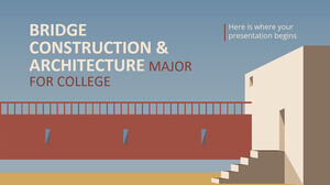 Majeure en construction et architecture de ponts pour le Collège