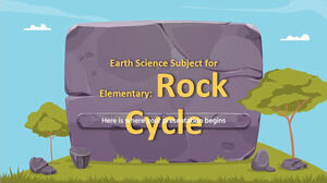 Matéria de Ciências da Terra para o Ensino Fundamental: Ciclo das Rochas