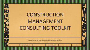 Kit de herramientas de consultoría de gestión de la construcción
