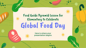 Food Guide Pyramid Lesson for Elementary to Celebrate Global Food Day