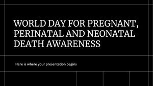 임신, 주산기 및 신생아 사망 인식을 위한 세계의 날