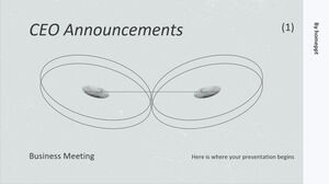 CEO Announcements Business Meeting