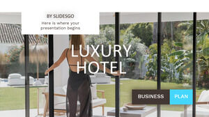 Plan d'affaires d'hôtel de luxe