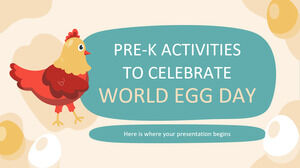 Pre-K Activities to Celebrate World Egg Day