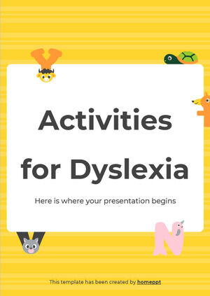 Activités pour la dyslexie