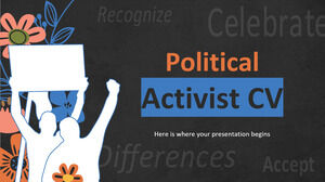 CV di attivista politico