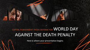Defesa de Tese sobre Pena de Morte para o Dia Mundial Contra a Pena de Morte