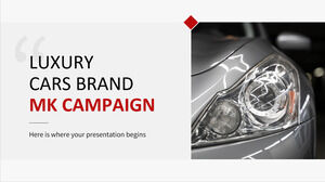 Campanha MK da Marca Carros de Luxo