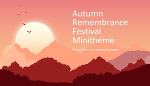 Sonbaharı Anma Festivali Mini Teması