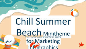 Minitemă Chill Summer Beach pentru infografice de marketing