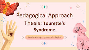 Tesis Pendekatan Pedagogis: Sindrom Tourette