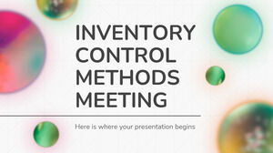 Inventory Control Methods Meeting