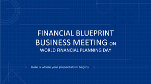 Spotkanie biznesowe planu finansowego w Światowy dzień planowania finansowego