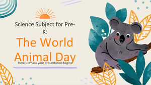 Matéria de Ciências para Pré-K: O Dia Mundial dos Animais