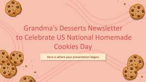Информационный бюллетень «Бабушкины десерты» в честь Национального дня домашнего печенья в США