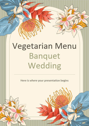 Vegetarian Menu Banquet Wedding