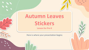 Lekcja naklejek z jesiennymi liśćmi dla przedszkolaków