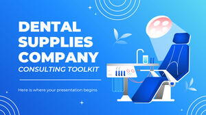 Kit de ferramentas de consultoria para empresas de suprimentos odontológicos
