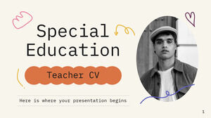 特殊教育教師の履歴書