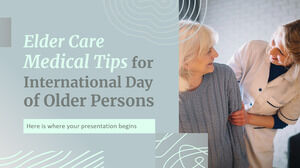 Consejos médicos para el cuidado de ancianos para el Día Internacional de las Personas Mayores