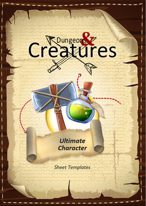 Dungeons and Creatures: modello di scheda del personaggio definitivo