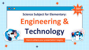 Materia de Ciencias para Primaria - 5to Grado: Ingeniería y Tecnología