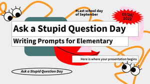 Ask a Stupid Question Day Writing Prompts for Elementary