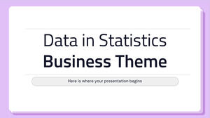Данные в бизнес-теме статистики