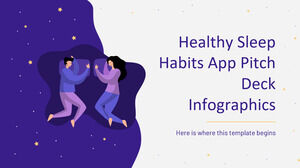Infografice ale aplicației pentru obiceiuri de somn sănătoase