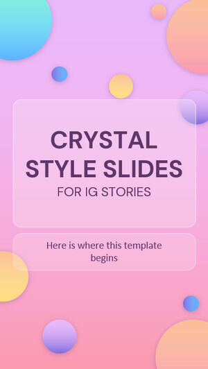 Crystal Style Slides for IG Stories
