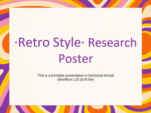 Poster di ricerca in stile retrò