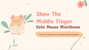Afișați degetul mijlociu - Minitemă cu mouse-ul drăguț