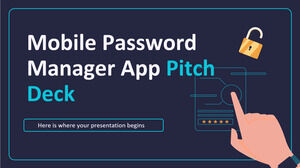 Pitch Deck für die mobile Passwort-Manager-App