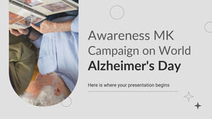 Bewusstseins-MK-Kampagne zum Welt-Alzheimer-Tag