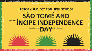 Materia de istorie pentru liceu: Ziua Independenței din Sao Tome și Principe