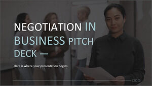 Negotiation in Business Pitch Deck