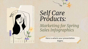 Productos de autocuidado: infografía de marketing para las ventas de primavera