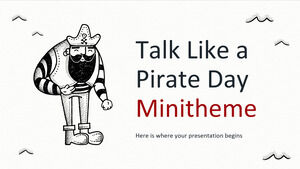 Parlez comme un mini-thème de la journée des pirates