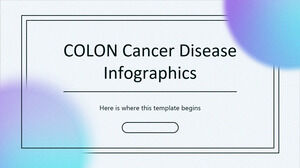 Infografica sulla malattia del cancro al colon