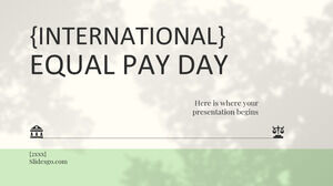 Journée internationale de l'égalité salariale
