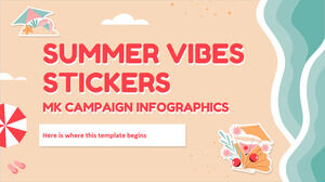 Summer Vibes Stickers MK Infografice campanie
