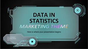 Datos en el tema de marketing de estadísticas