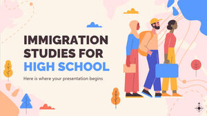 Einwanderungsstudien für die High School